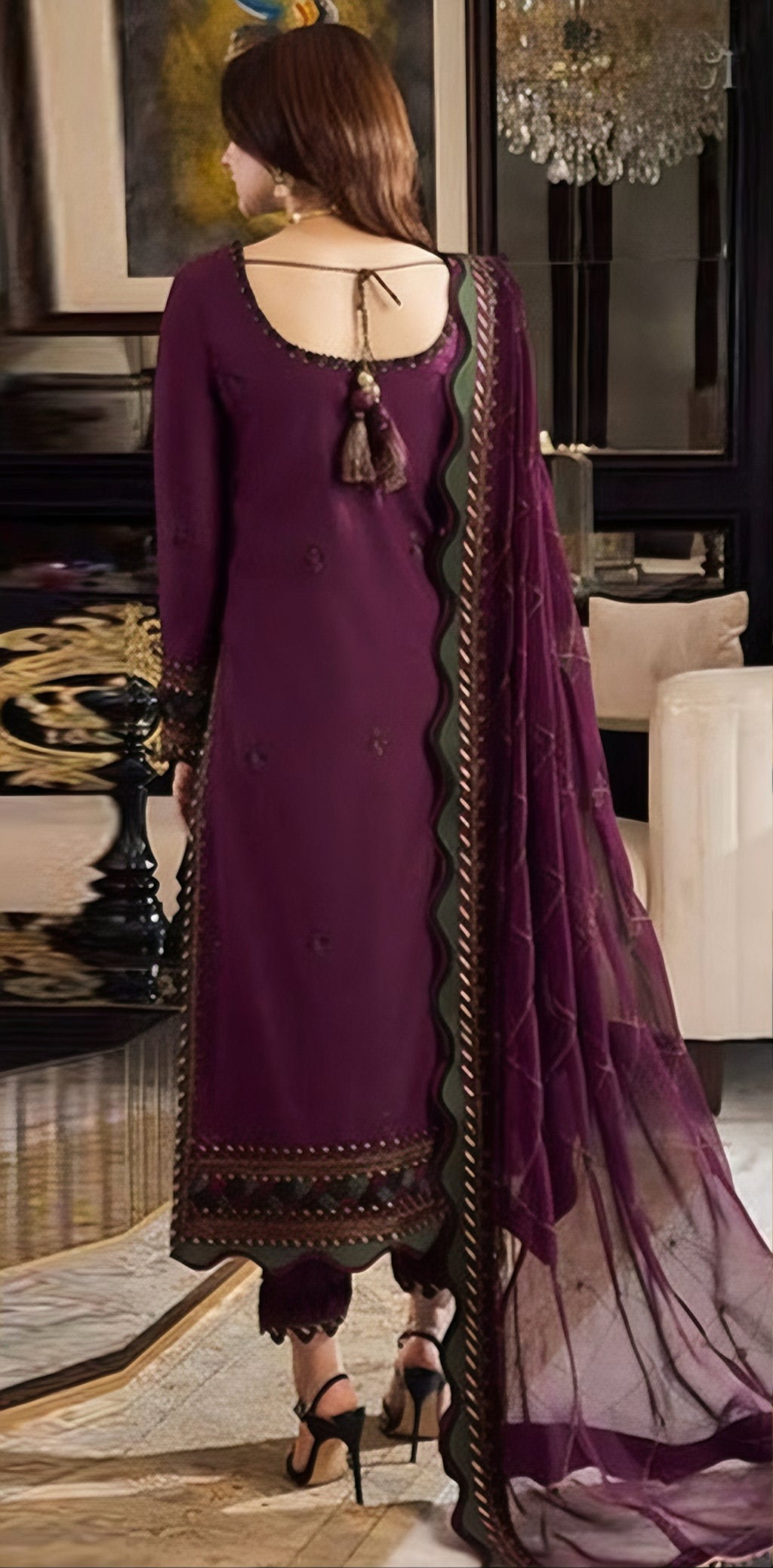 ASIM JOFA DHANAK 3pc IN WINTER COLLECTION