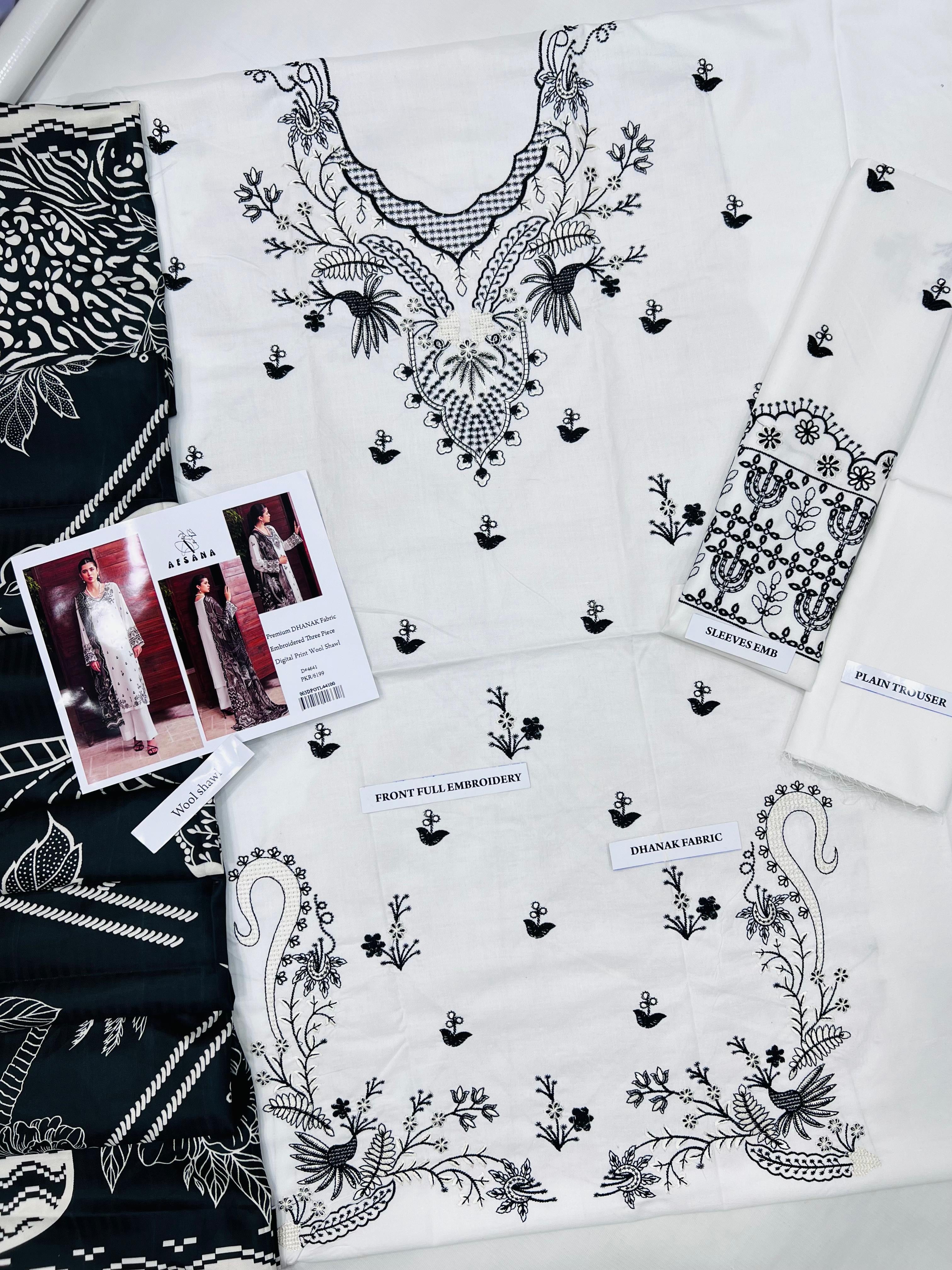 AFSANA DHANAK 3pc IN WINTER COLLECTION