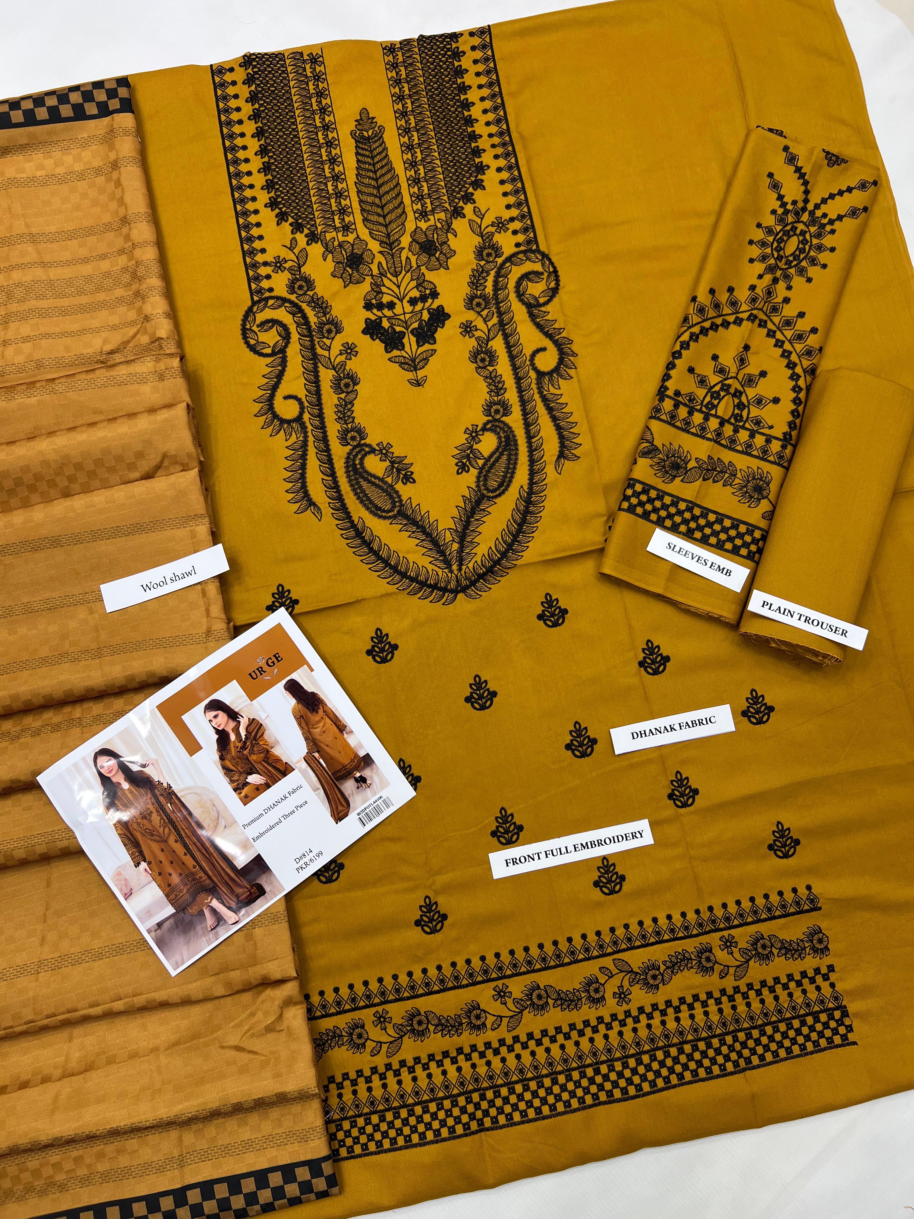 URGE 3PC IN WINTER DHANAK FABRIC