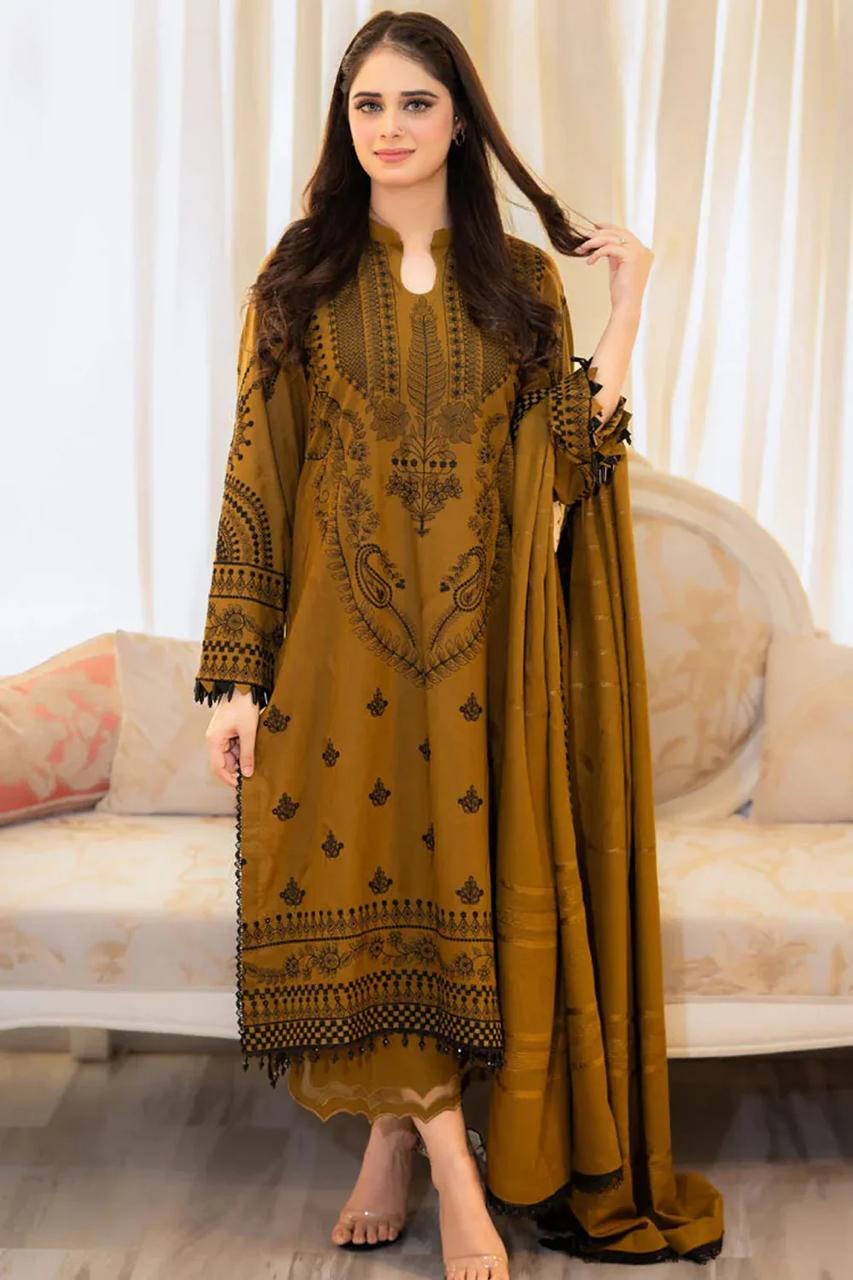 URGE 3PC IN WINTER DHANAK FABRIC