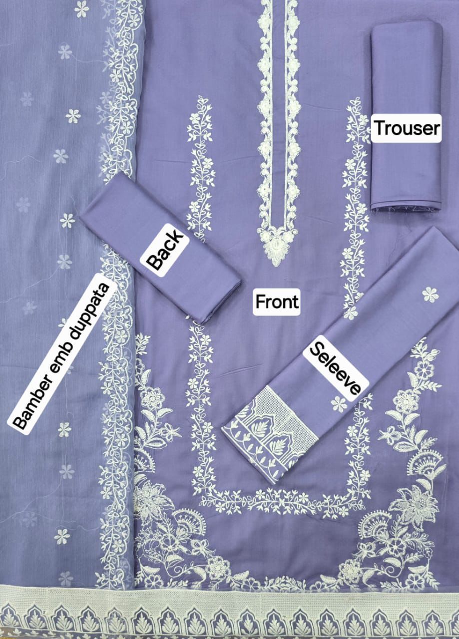 ZARQASH DHANAK 3PC IN WINTER COLLECTION