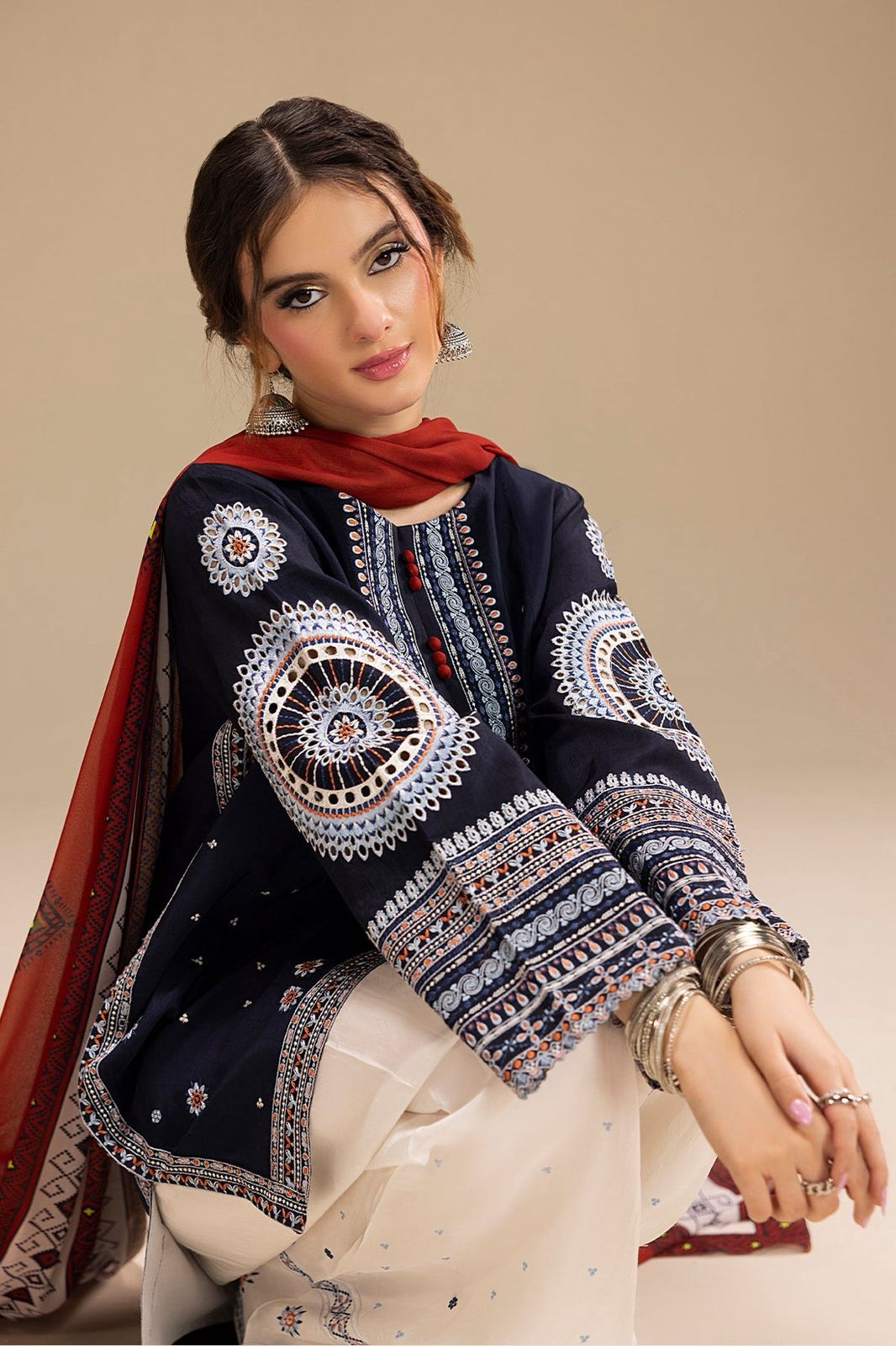 JAZMIN DHANAK 3PC IN WINTER COLLECTION