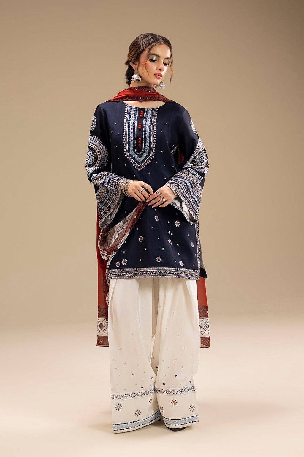 JAZMIN DHANAK 3PC IN WINTER COLLECTION