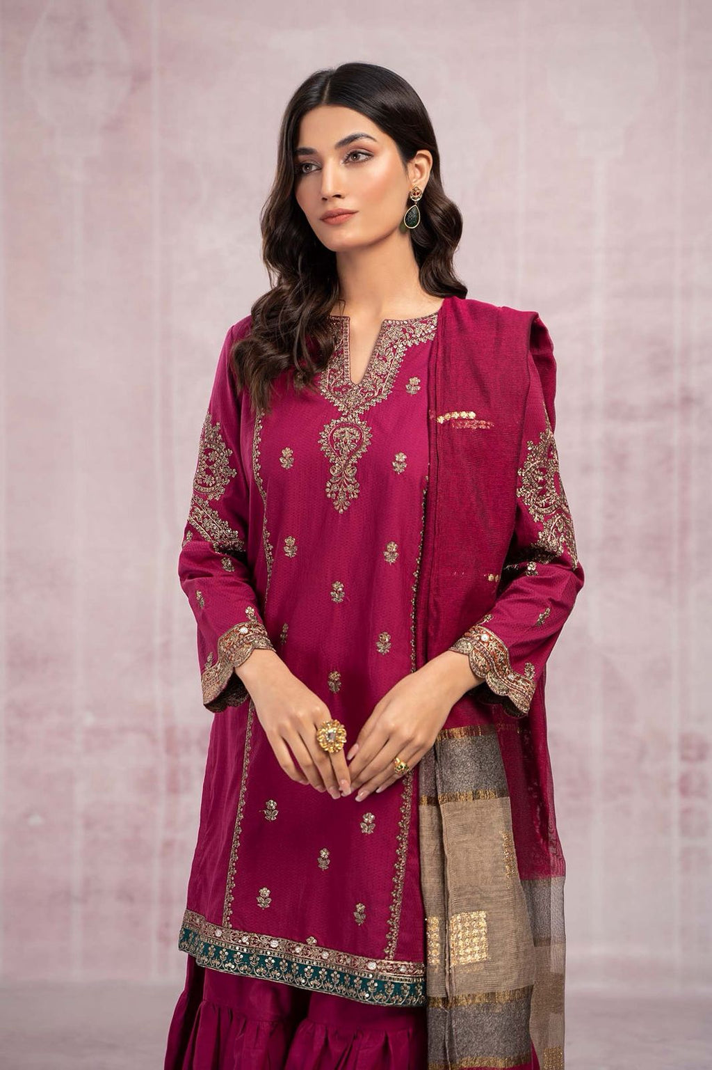 MARIA B DHANAK 3PC IN WINTER COLLECTION