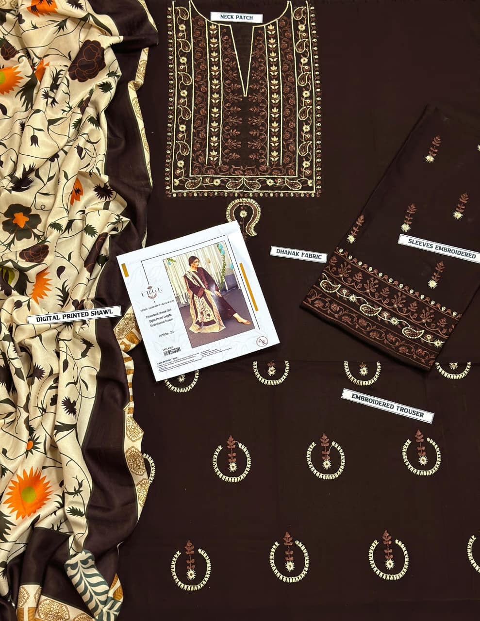 URGE DHANAK 3PC IN WINTER COLLECTION