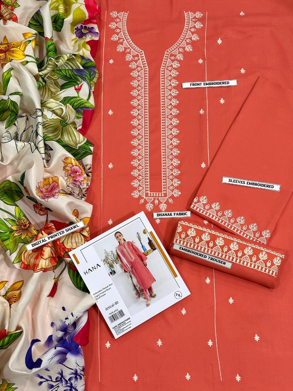HANA DHANAK 3PC IN WINTER COLLECTION